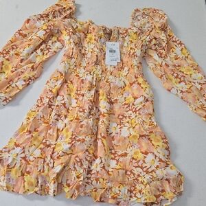 L*SPACE, floral Dress in Yellow and Orange